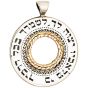 Psalm 91:11 Angels Charge Over Thee - Gold Silver Pendant