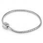 Silver Locking Clasp Charm Bracelet