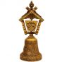Souvenir 'Jerusalem Bell' with Spinning 'Grafted In' and Old City Jerusalem Design - Brass back