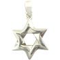 Star of David - Interwoven - Silver Pendant