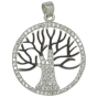 Tree of Life Sterling Silver and Zircon Pendant