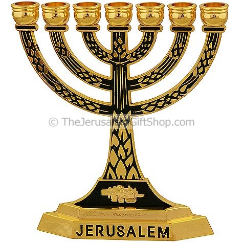 jerusalem menorah black gold 08575 1